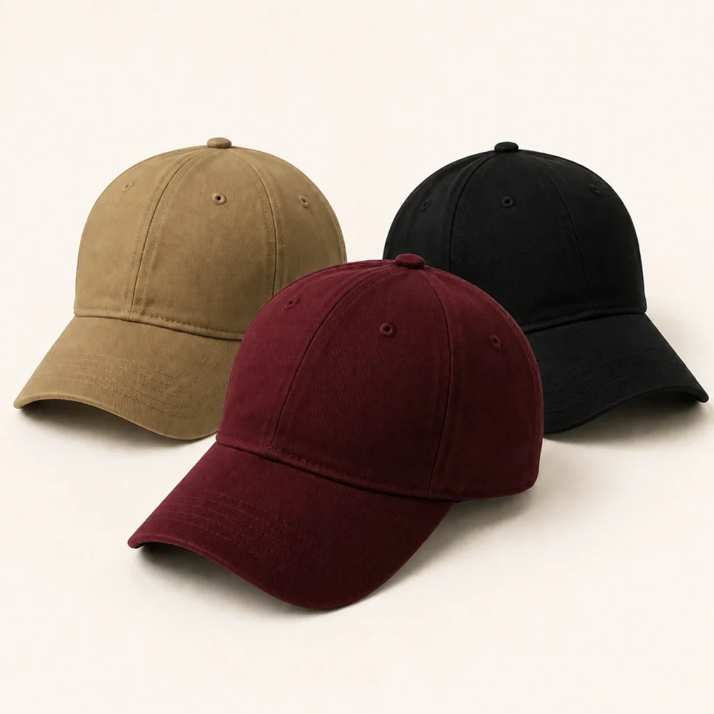 Blank baseball cap design concepts from Wenext Caps, a Premium Baseball Cap Manufacturer
