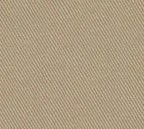 Close-up of beige fabric with a diagonal twill weave